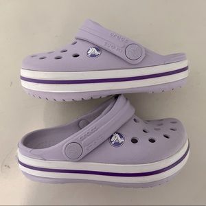Crocs Crocband slip on clogs toddler size 6 lavender waterproof shoes